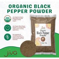 Jiva Organics Black Pepper Powder Ground (Table Grind) 7 Ounce