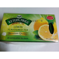 Kenyan Ketepa Pride Lemon Flavoured Enveloped Tea Bags 25 sachets (Kenya)