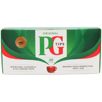 PG Tips Premium Black Tea, Black Tea Pyramid Bags, 40 ct