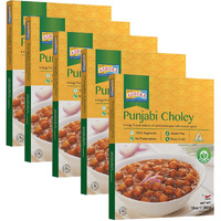 Ashoka Ready to Eat Indian Meals Since 1932, 100% Vegan Chickpeas Curry, All-Natural Traditionally Cooked Indian Food, Plant-Based, Gluten-Free and with No Preservatives, 10 Ounce (Pack of 10)