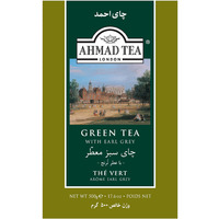 Ahmad Tea Green Tea, Green Tea with Earl Grey Loose Leaf, 500g - Caffeinated & Sugar-Free