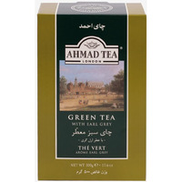 Ahmad Tea Green Tea, Green Tea with Earl Grey Loose Leaf, 500g - Caffeinated & Sugar-Free