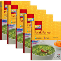 Ashoka Ready to Eat Indian Meals Since 1932, 100% Vegetarian Spinach Cheese Curry, All-Natural Indian Food, Plant-Based, Gluten-Free and with No Preservatives, 10 Ounce (Pack of 10)