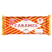 Tunnocks Milk Chocolate Caramel Wafer Biscuit 8 Pack 30g (Pack of 4)