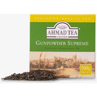 Ahmad Tea Green Tea, Gunpowder Loose Leaf, 500g - Caffeinated & Sugar Free