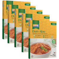 Ashoka Since 1932, All-Natural, Potato Curry, Ready to Eat Traditionally Cooked Indian Food, Heat & Serve Meals, Plant-Based Meals, Gluten-Free, and with No Preservatives, Vegan Pack of 10