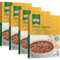 Ashoka Ready to Eat Indian Meals Since 1930, 100% Vegan Shahi Rajma, All-Natural Traditionally Cooked Indian Food, Plant-Based, Gluten-Free and with No Preservatives, 10 Ounce