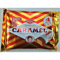 Tunnock's Milk Chocolate Caramel Wafers 4 x 26.5g - Pack of 6