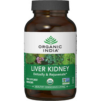 ORGANIC INDIA Liver Kidney Herbal Supplement 90 Vegetarian Capsules