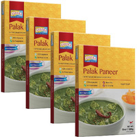 Ashoka - Palak Paneer (Curried spinach and paneer in a mild sauce) 280g, (Pack of 4)