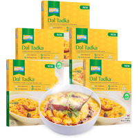 Ashoka Ready to Eat Indian Meals Since 1930, 100% Vegan Dal Tadka, All-Natural Traditionally Cooked Indian Food, Plant-Based, Gluten-Free, and with No Preservatives, 10 Ounce (Pack of 5)