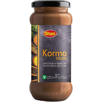 Shan Korma Cooking Sauce 12.3oz (350g) - Simmer Sauce for Meat in Medium Yogurt Curry - Easy to Cook Delicious Meal at Home - Suitable for Vegetarians