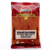 HEMANI Traditional Indian Spicy Red Chili Ground - Extra Hot - Garam Lal Mirchi - 400g (14.1 oz) - Perfect for Cooking - Healthy & tasty - No Salt - No Fillers - No Color - Indian Origin