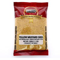 HEMANI Yellow Mustard Seeds - Whole Spice - 200g (7.1 OZ) - All Natural - Vegan - Gluten Friendly - NON GMO - Indian Origin