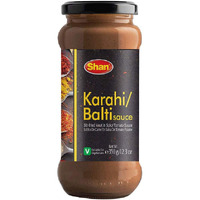 Shan Karahi Gosht/Balti Cooking Sauce 12.3oz (350g) - Simmer Sauce for Fried Meat in Spicy Tomato - Easy to Cook Delicious Meal at Home - Suitable for Vegetarians