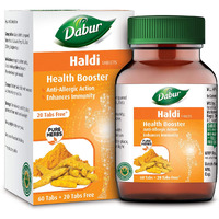 Dabur Haldi Tablet - Health Booster | Anti Allergen | Enhances Immunity (Pack of 2, 160 Tablets)