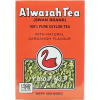 Alwazah Tea, Ceylon with natural cardamom flavour, Swan Brand, 400-gram box