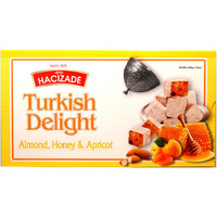 Hacizade Turkish Delight With Apricot, Honey, and Almond, 454g, 1 pound (16 ounce)