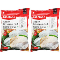 Nirapara Appam Idiyappam Podi Indian Flour (2 Pack, Total of 2kg)