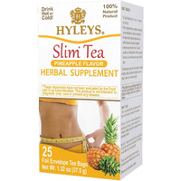 Hyleys Slim Tea Pineapple Flavor - Weight Loss Herbal Supplement Cleanse and Detox - 25 Tea Bags (1 Pack)