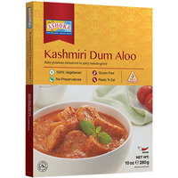 Ashoka 1932 Gluten-Free Meals, Vegetarian Kashmiri Styled Potatoes, All-Natural, Ready to Eat Microwavable Meals, Kashmiri Dum Aloo, Great for Camping, and with No Preservatives, Pack of 1