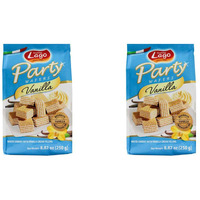 Gastone Lago Party Wafers Vanilla Cream Filling 8.82 oz, 250g (Pack of 2) (Vanilla, 2-Pack)