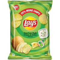 Lay's Lays American Style Cream & Onion Flavour, 52 Grams, India