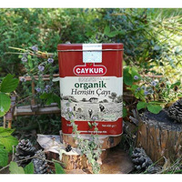 Caykur Organic Hemsin Turkish Tea Can Packaging, 400 Gr - 0.9 Lbs - PACK of 3
