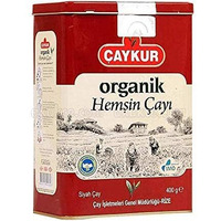 Caykur Organic Hemsin Turkish Tea Can Packaging, 400 Gr - 0.9 Lbs - PACK of 3