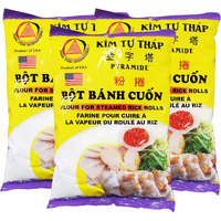 Kim Tu Thap Pyramide Bot Banh Cuon - Flour for Steamed Rice Rolls (3 Pack, Total of 36oz)