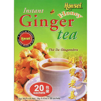 Honsei Instant Ginger Honey Tea, 18 g/0.63 oz., 20 Sachets