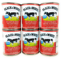 Black & White Evaporated Filled Milk 12fl.oz, 6 Pack