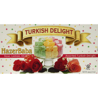 Hazerbaba Turkish Delight with Rose, Lemon & Mint  1lb