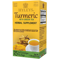 Hyleys Turmeric with Green Tea - 25 Tea Bags (12 Pack - 300 Tea Bags)