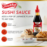 Japanese Sushi Sauce by Shirakiku | Sweet and Savory Authentic Asian Sauce for Sushi, Cooking, Grilling, Perfect for Eel, Unagi | Non GMO| 18 oz. (Sushi Sauce)