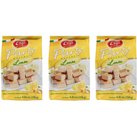 Gastone Lago Party Wafers Lemon Cream Filling 8.82 oz, 250g (Pack of 3) (Lemon, 3-Pack)