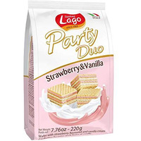 GASTONE LAGO PARTY Wafers DUO 7.76 ONCE (220G) (STRAWBERRY & VANILLA, (Pack of 3))
