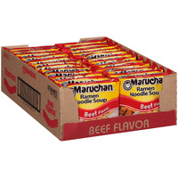 Maruchan Ramen Beef, 3 Ounce, Pack of 24