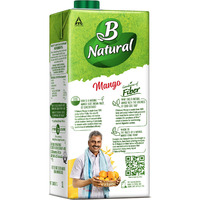 B Natural Mango Juice 1L, (Pack of 2)