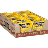 Maruchan Ramen Creamy Chicken Flavor, 3 Oz, Pack of 24