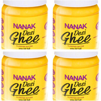 Nanak Pure Desi Ghee, Clarified Butter, 56-Ounce Jar - PACK OF 4