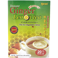 Honsei Instant Honey Lemon Ginger Tea (20s x 15g) 300g - perfect harmony of Ginger, Honey and Tea with a hint of citrusy lemon. (Ginger Lemon)