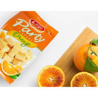 Gastone Lago Party Wafers Orange Cream Filling 8.82 oz, 250g (Pack of 3) (Orange, 3-Pack)