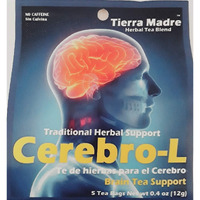 TEA, TIERRA MADRE CEREBRO-L ( BRAIN TEA SUPPORT/ TE DE HIERBAS PARA EL CEREBRO) 0.4 OZ 5 BAGS PER PACK (3 PACKS INCLUDED)