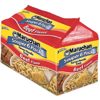 Maruchan Ramen Noodles, Beef, 3 Ounce (Pack of 6)