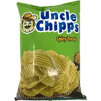 Great Bazaar Uncle Chipps Indian Uncle Chips Spicy Treat Flavor, 55g (3-Pack)