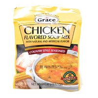 Grace Chicken Flavored Soup Mix Country Style Seasoned (6 Pack, Total of 360g)