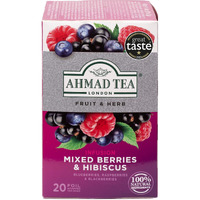 Ahmad Tea, Mixed Berries & Hibiscus, 20 Count (Pack of 6)
