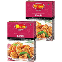 Shan - Karahi Seasoning Mix (50g) - Spice Packets for Karahi Masala (Pack of 2)