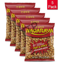 Nagaraya Hot & Spicy Cracker Nuts Pack of 5 (160g Per Pack)